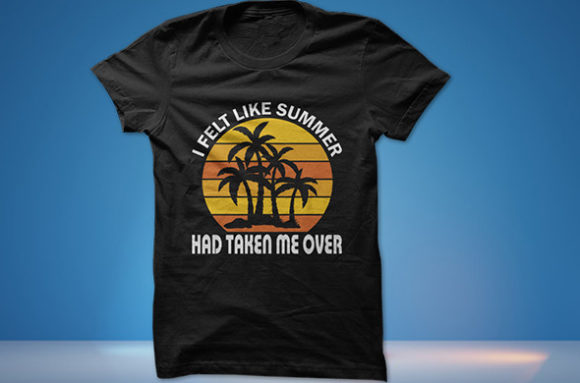 Awesome Summer Typography T Shirt Design