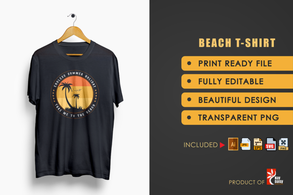 Beach T-shirt Endless Summer Holiday Graphics