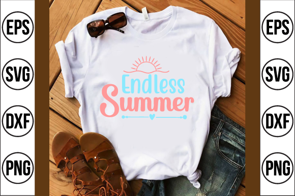 Endless Summer Svg Design for Graphics and T-Shirt Designs