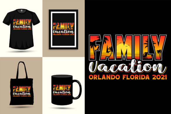 Family Vacation Orlando Summer Design Graphics