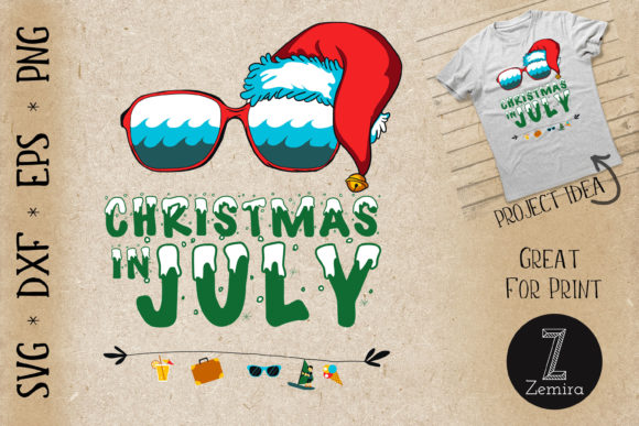 Hat Sunglasses Summer Christmas in July