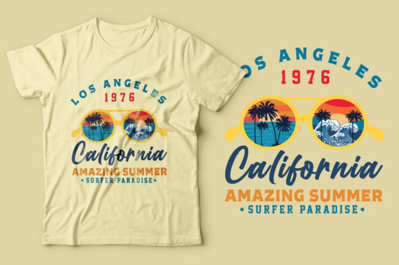 Los Angeles California Summer Paradise Graphics