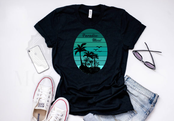 Paradise Mose Summer Tshirt Template: Graphics for Crafts