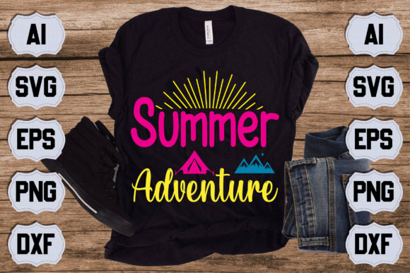 Summer Adventure Embroidery Design