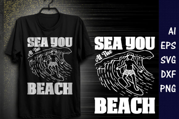 Summer Quote SVG Design, Sea You at the