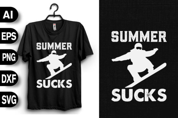 Summer Sucks - Funny Snowboarding Graphics