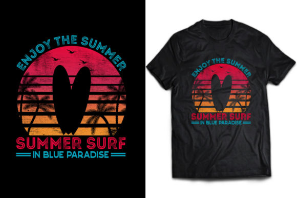 Summer Surf Beach T-shirt Graphic