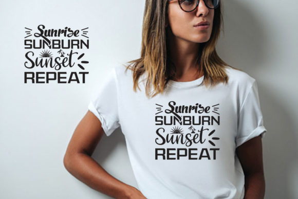 Summer SVG Design: Sunrise, Sunburn, Sunset