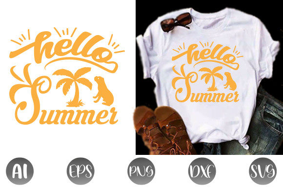 Summer T Shirt Design: Graphics and Print Templates for Local Business