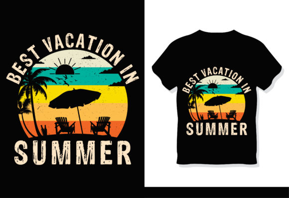 Summer T-Shirt Design - Vacation Graphics and Print Templates
