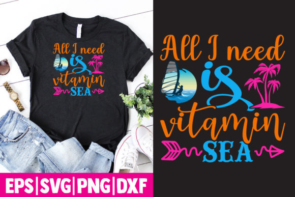 Summer Time Svg T Shirt Design 02: Graphics for Print Templates