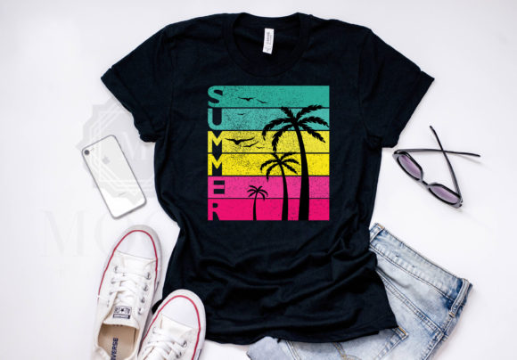 Summer Tshirt Template: Graphics for Crafts