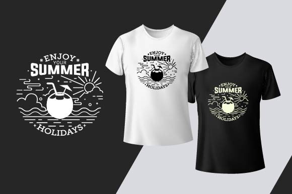 T-Shirt Design - Enjoy Your Summer